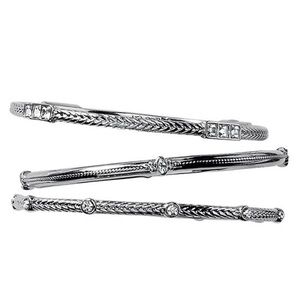 NWT-B Marais retired Lia Sophia set of 3 jewel patterned bangle set.